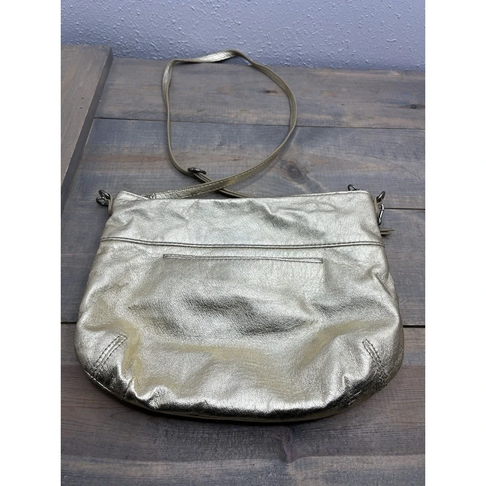 The‎ Sak Metallic Gold Crossbody Shoulder Purse Handbag